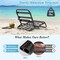 Portable Aluminum Beach Chair with Cushion Quick Dry Folding Outdoor Travel Chair
